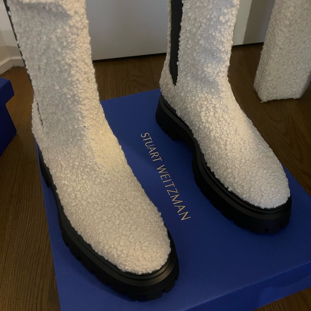 Stuart Weitzman boucle boots